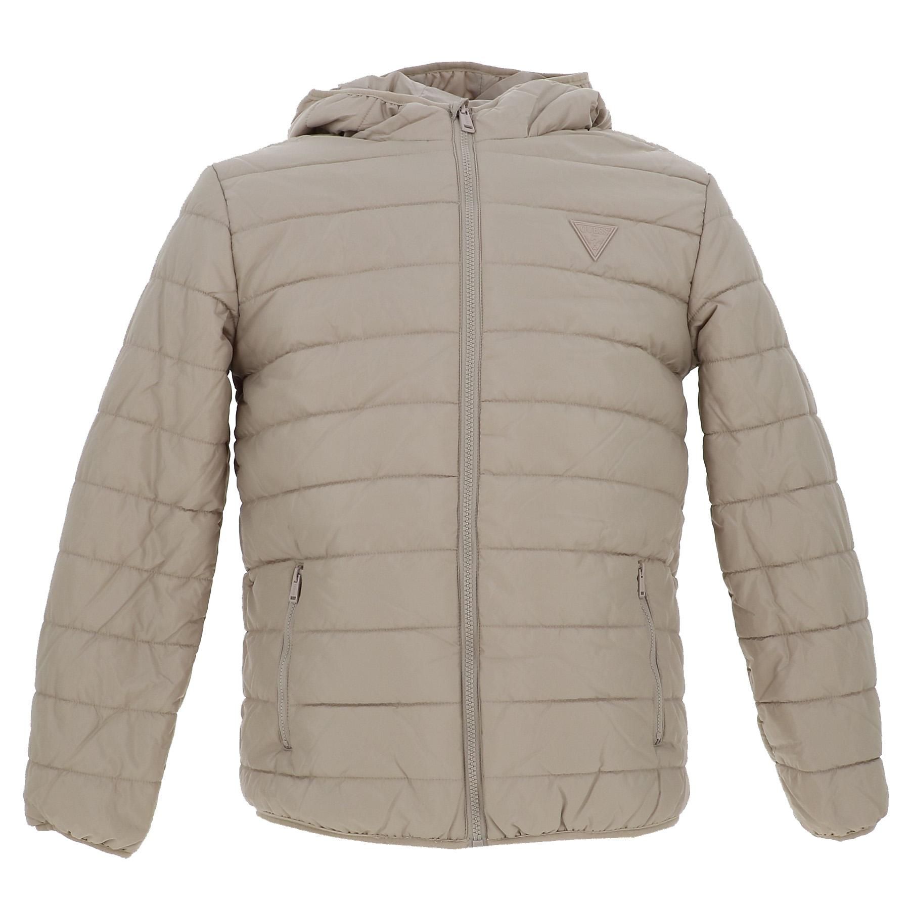 doudounes synthétiques guess hooded ls padded puf beige - 14 ans