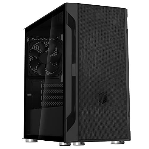 SilverStone Fara H1m FARA H1M Micro Tower Noir - Boîtier moyen tour - Noir - Verre Trempé