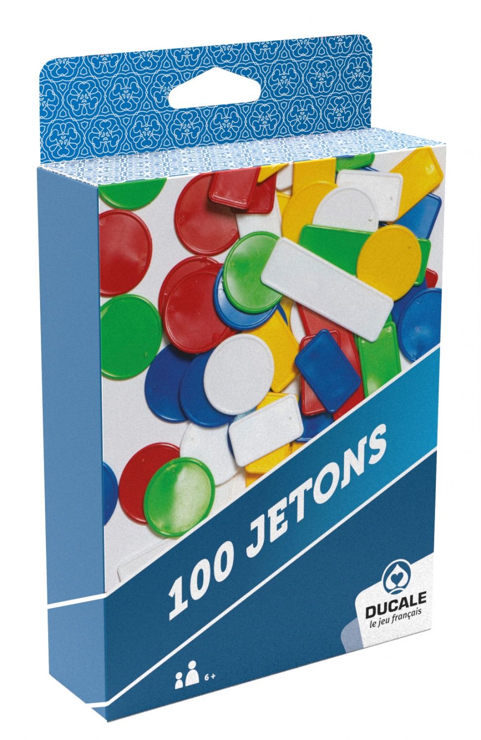 Jeu de société Boîte 100 jetons Eco format - vue 2