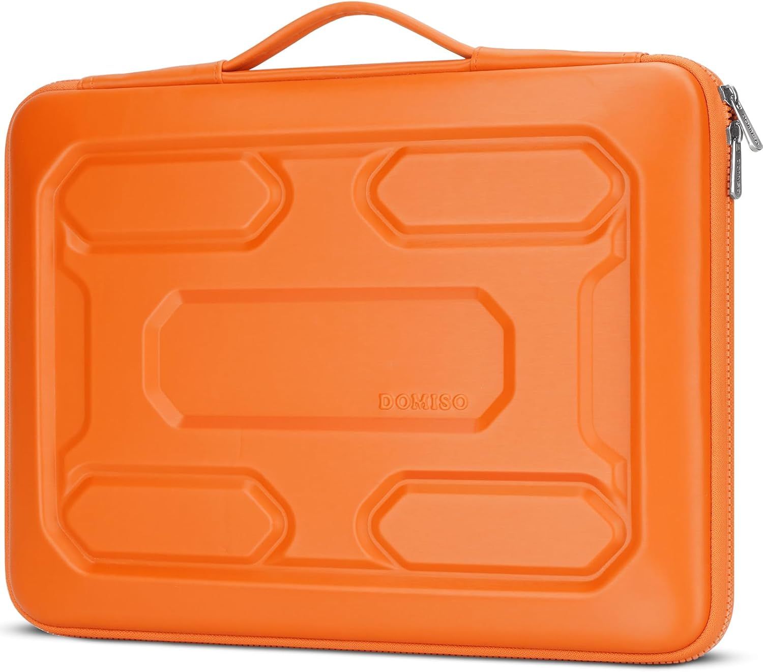 13,3 Pouces Housse Pour Ordinateur Portable Avec Poignée Etui De Protection Eva Étanche Antichoc Pour Ordinateurs Portables 13-13.3 Inch Notebooks/13 Macbook Air/Dell 13 Xps 13,Orange