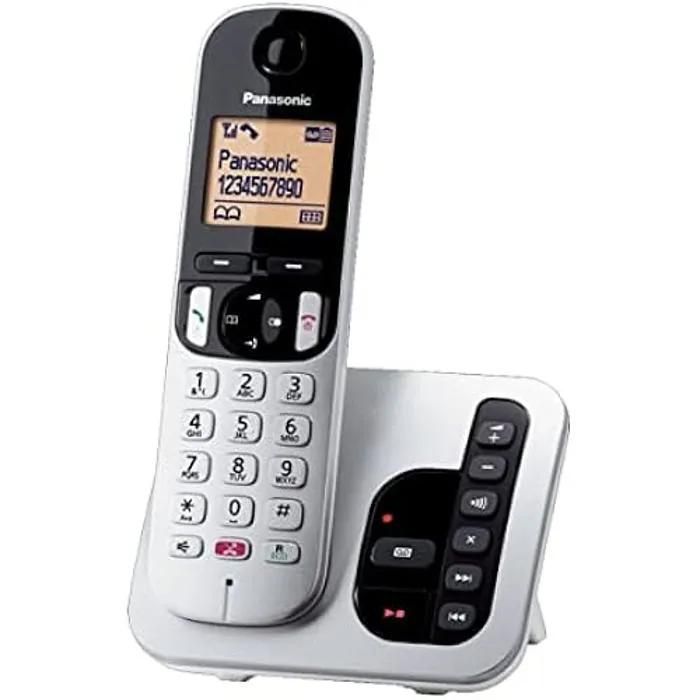 Téléphone sans Fil numérique PANASONIC KX TGC260JTS avec Messagerie téléphonique Mains Libres et écran Lumineux