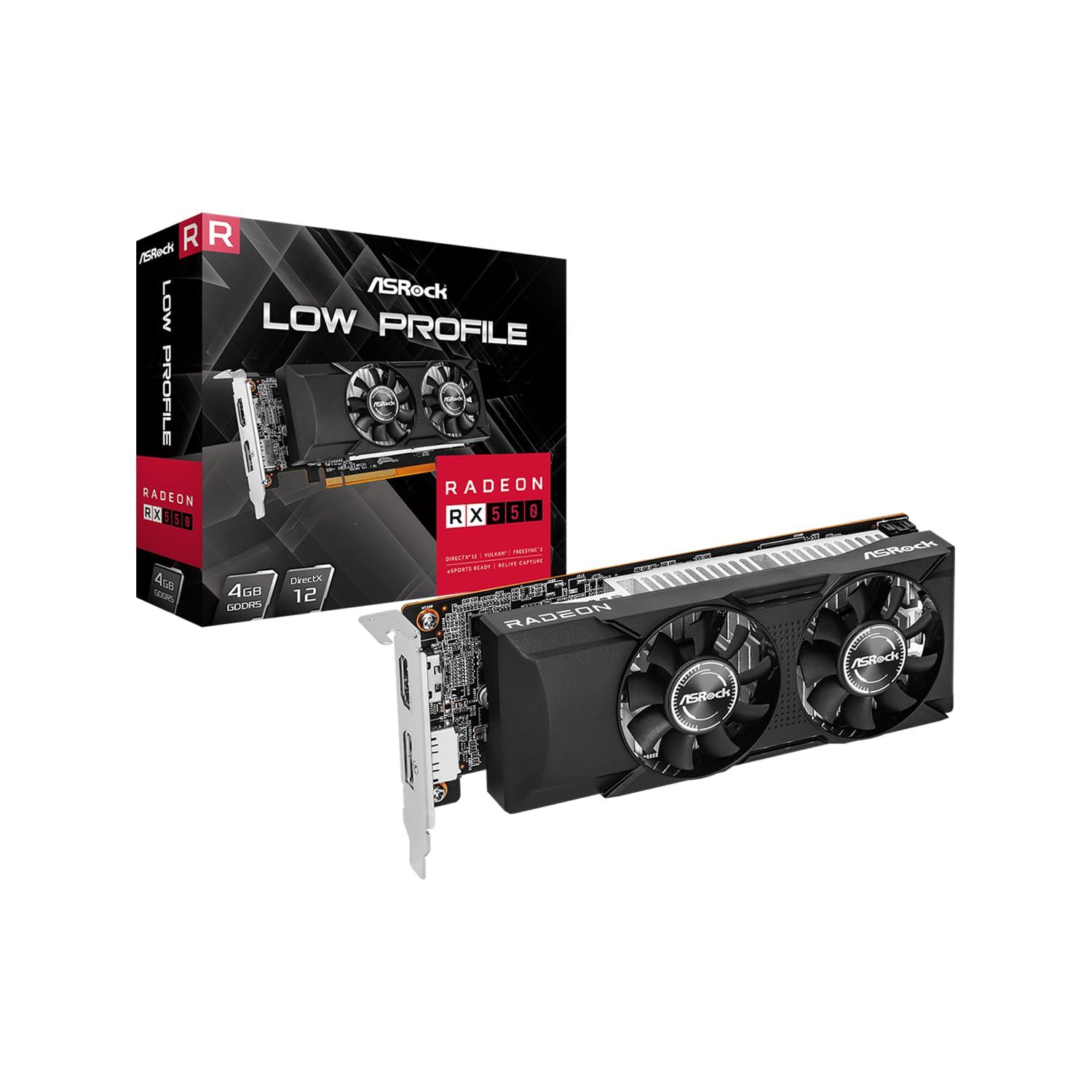 Asrock RX550 LP 4G AMD Radeon RX 550 4 Go GDDR5 Neuf - vue 10