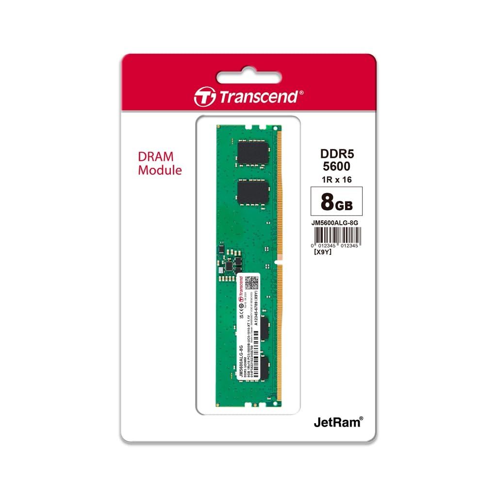 Transcend JetRam JM5600ALG 8G module de mémoire 8 Go 1 x 8 Go DDR5 Neuf - vue 3