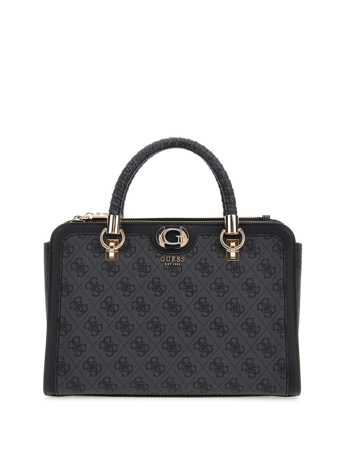 Sac Bandouliere Guess Sac Bandoulière Nolana Sml Girlfrien Coal Logo SG954006 Unique