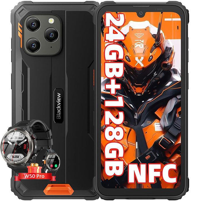 Blackview BV5300Plus Téléphone Portable Incassable Android Telephone Portable Écran 6.1" HD+ 6580mAh ROMTF Double SIM 4G Caméra 13MP Smartphone Incassable NFCIP69KFace IDGPSOTG - vue 7