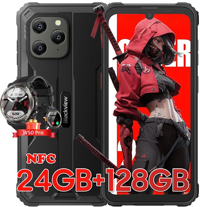 Blackview BV5300Plus Téléphone Portable Incassable Android Telephone Portable Écran 6.1" HD+ 6580mAh ROMTF Double SIM 4G Caméra 13MP Smartphone Incassable NFCIP69KFace IDGPSOTG - vue 8