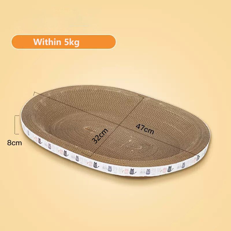Grattoir Ondulé Pour Chat,Grattoirs Ronds Et Ovales,Griffe De Meulage,Jouets Pour Chats,Accent De Lit À Degrés,Accessoires Pour Chats - Type Wihtin 5kg A #A
