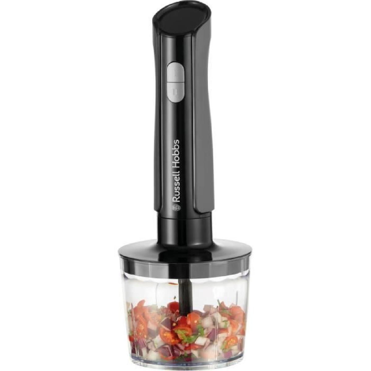 Mixeur plongeant 3 en 1 mixeurhachoirfouet RUSSEL HOBBS Desire Matte Charcoal 2 vitesses + Pulse - vue 2