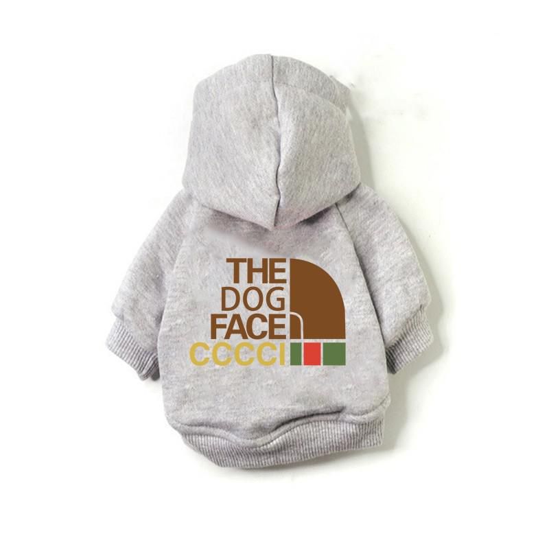 Pulls En Pur Coton Pour Chiens,Vêtements Chauds Pour Animaux De Compagnie,Olympiques Pour Petits Et Moyens Chiens,Manteau À La Mode,Hiver - Type Light Grey-Xs