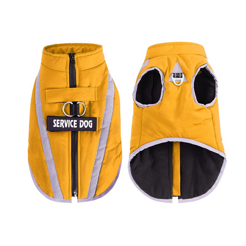 Vêtements Imperméables Pour Chiens,Vêtements Chauds Pour Animaux De Compagnie,Vestes Pour Chiens,Accessoires Pour Chiens,Petits,Moyens Et Grands Chiens,Sourire,Hiver - Type Yellow-Xl
