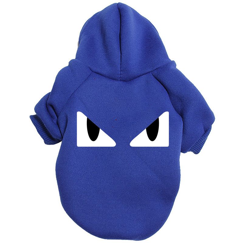 Pull À Capuche Imprimé Pour Grand Chien,Manteau D'extérieur,Vêtements Pour Animaux De Compagnie,Labrador,Bouledogue Français,Créateur De Mode,Automne,Hiver - Type Bleu-S (1-2kg Dogs)