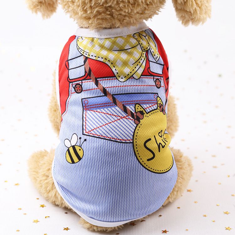 Gilets Souples Pour Animaux De Compagnie,Vêtements Pour Chiens,Chemise D'été,T-Shirt Décontracté Pour Petits Chiens,Fournitures Pour Animaux De Compagnie - Type Yellow Neck-S