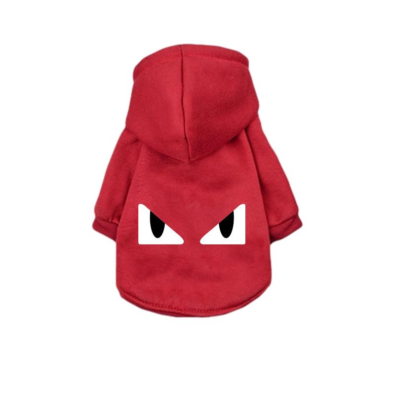 Pull À Capuche Imprimé Pour Grand Chien,Manteau D'extérieur,Vêtements Pour Animaux De Compagnie,Labrador,Bouledogue Français,Créateur De Mode,Automne,Hiver - Type Rouge-8xl (26-30kg Dogs)