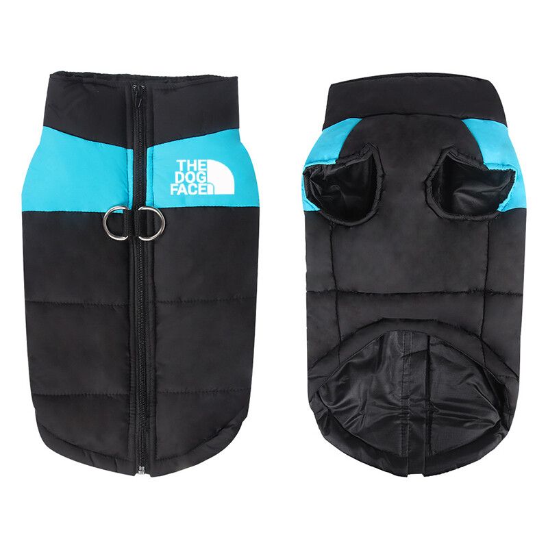 8 Taille S-5xl Hiver Chien Vêtements Pour Pet Imperméable Chaud Grand Chien Glacat Chiot Ski Combjackets Vert/Rouge/Bleu/Rose - Type Blue2-Xxxl