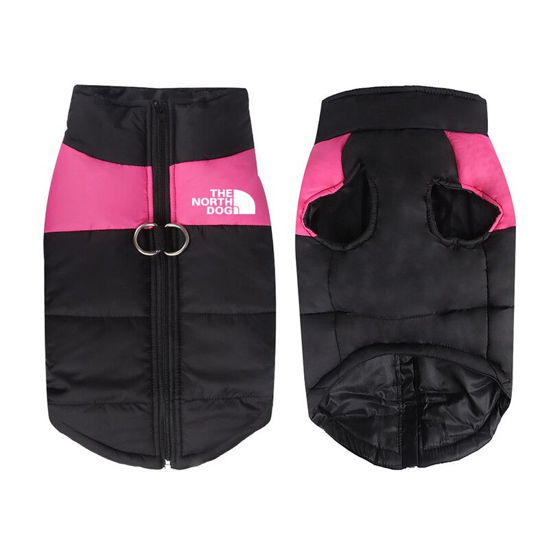 8 Taille S-5xl Hiver Chien Vêtements Pour Pet Imperméable Chaud Grand Chien Glacat Chiot Ski Combjackets Vert/Rouge/Bleu/Rose - Type Rose-Xxxl