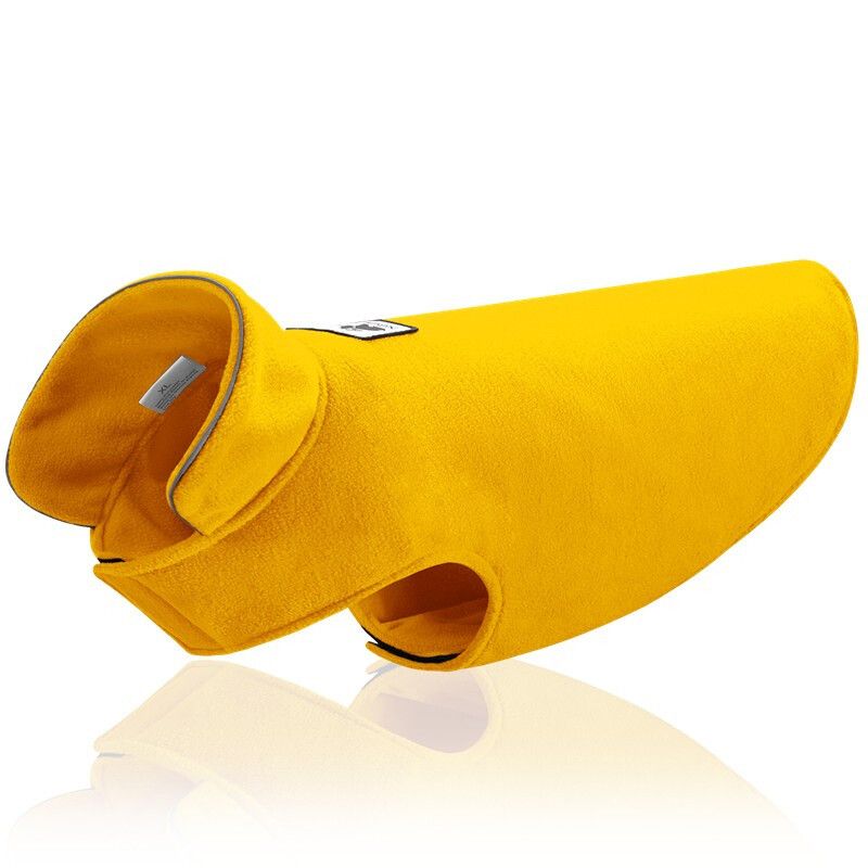 Manteaux Réfléchissants Pour Grands Chiens,Veste En Polaire Douce,Vêtements Chauds D'hiver Pour Animaux De Compagnie,Petits Et Grands Chiots - Type Yellow-Xl
