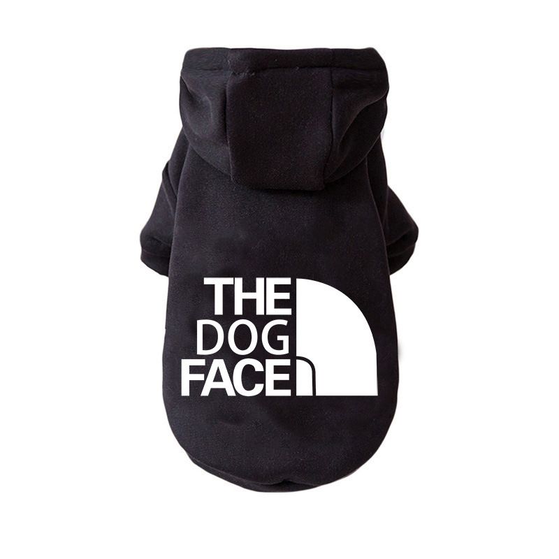 Sweats À Capuche The Dog Face Pour Petits Et Grands Chiens,Manteau Coupe-Vent,Sweat-Shirt Chaud,Veste Bouledogue Français,Vêtements Pour Chiens - Type Black-Xl 5kg-7.5kg #A