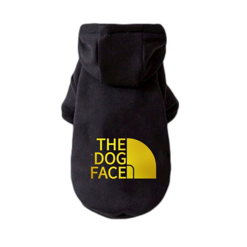 Sweats À Capuche The Dog Face Pour Petits Et Grands Chiens,Manteau Coupe-Vent,Sweat-Shirt Chaud,Veste Bouledogue Français,Vêtements Pour Chiens - Type Or-5xl 17kg-20.5kg