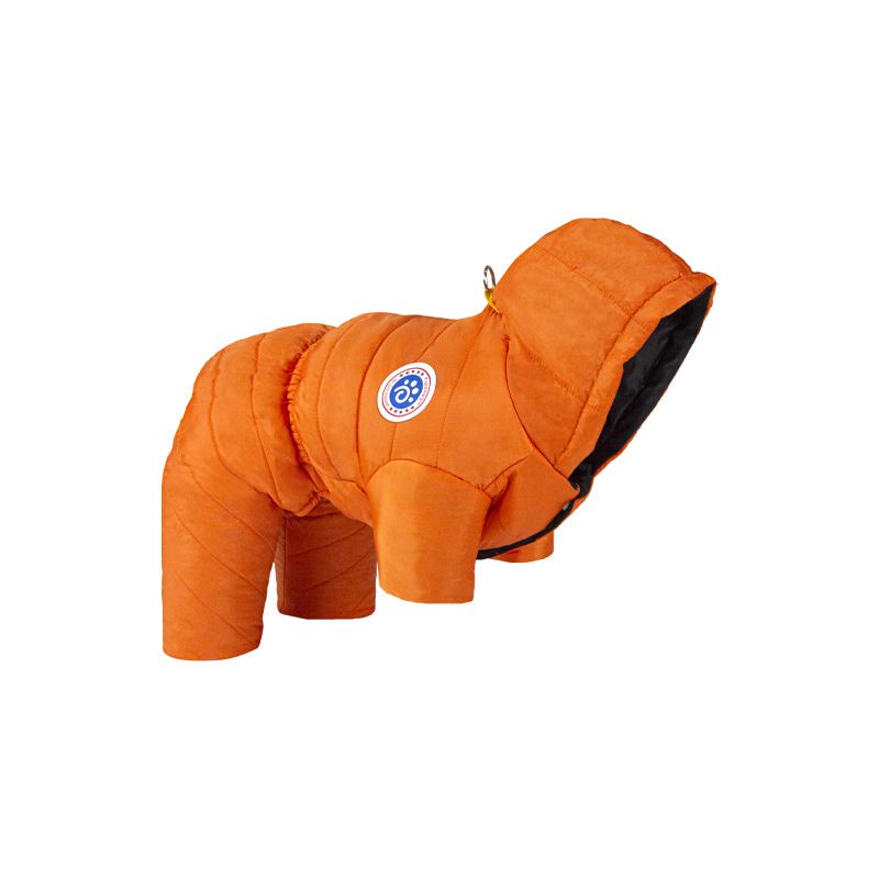 Manteau D'hiver Imperméable Pour Chien,Vêtements Pour Animaux De Compagnie,Glaçure Chaude,Vêtements Pour Chiots,Bouledogue Français,Chihuahua,Petit Chien - Type Orange-L(4-5.5kg)
