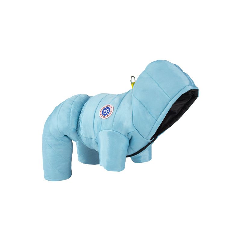 Manteau D'hiver Imperméable Pour Chien,Vêtements Pour Animaux De Compagnie,Glaçure Chaude,Vêtements Pour Chiots,Bouledogue Français,Chihuahua,Petit Chien - Type Lake Blue-M(2.5-4kg)