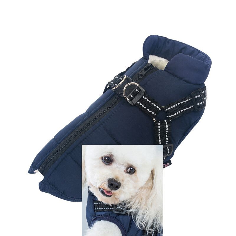 Vêtements D'hiver Pour Chien,Gwt330600 - Type Navy Blue-Xxl