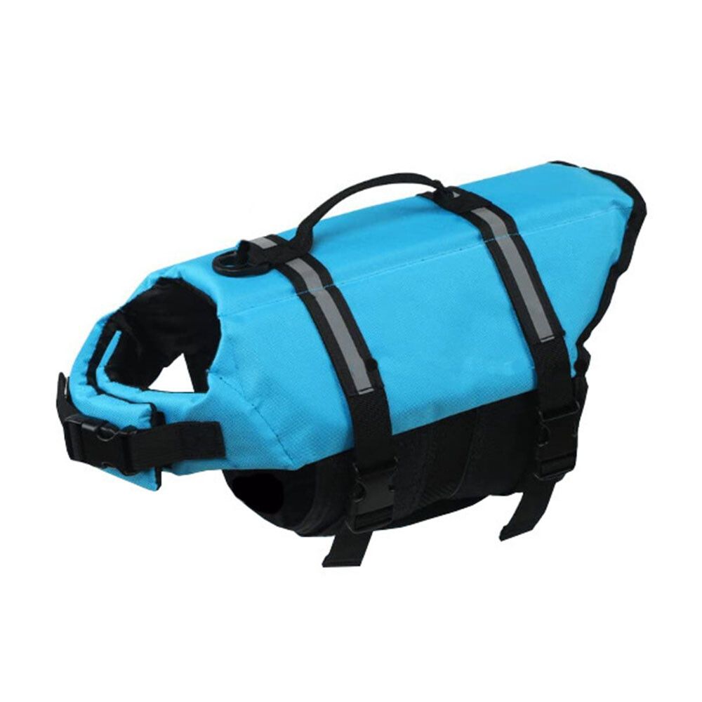 Gilet De Sauvetage Pour Chiens,Pour La Natation,La Plage,Le Bateau,À Forte Flottabilité,Pour L'été,Pour Petits,Moyens Et Grands Chiens - Type Blue-S