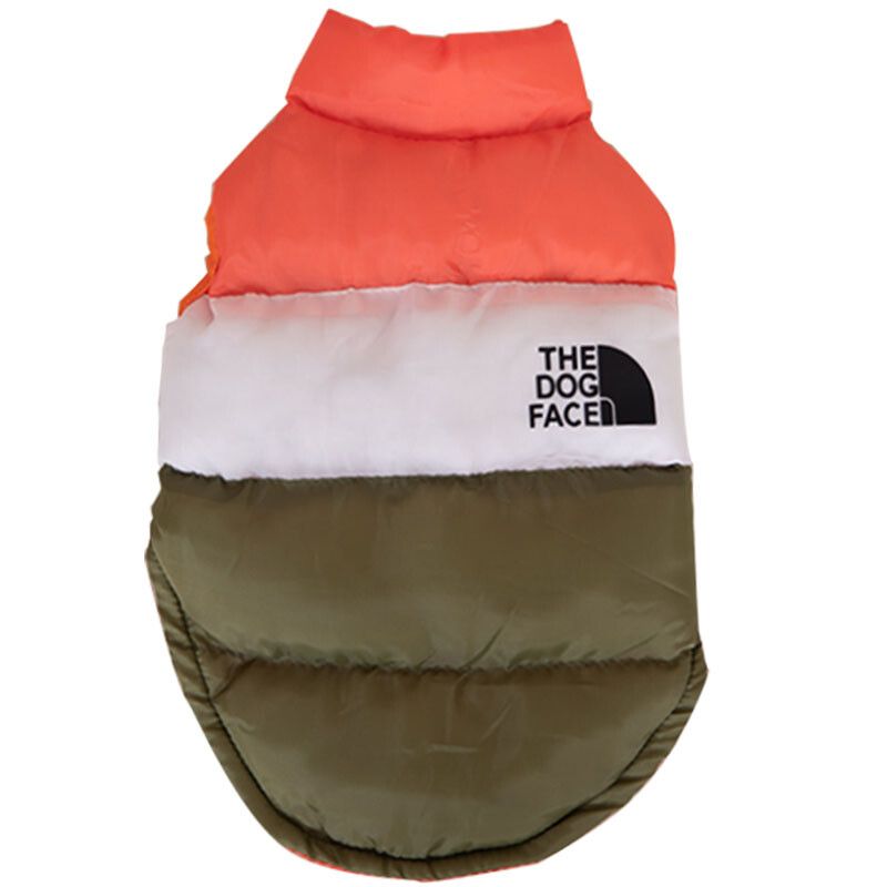 Veste Coupe-Vent En Coton Chaud Pour Chien,Vêtements Pour Animaux De Compagnie,Mode De Créateur,Costume De Chiot Chihuahua,Petits Chiens,Documents Nuits - Type Orange Dog Face-Xl