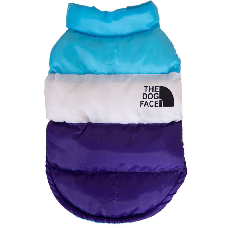 Veste Coupe-Vent En Coton Chaud Pour Chien,Vêtements Pour Animaux De Compagnie,Mode De Créateur,Costume De Chiot Chihuahua,Petits Chiens,Documents Nuits - Type Purple Dog Face-Xxl