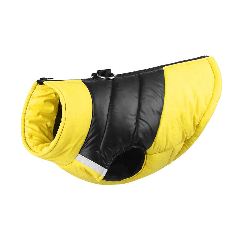 Veste Imperméable Pour Chien,Vêtements Chauds Pour Petits Et Grands Chiens,Manteau Pour Chiot,Émail Chihuahua,Bouledogue Français Sarl,Perforé,Pdpcostume,Hiver - Type Yellow-3xl