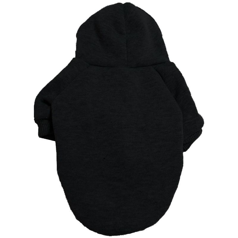 Sweat À Capuche Solide Pour Grand Chien,Vêtement D'extérieur Pour Labrador,Bouledogue Français,Yorkshire,Collection Automne Hiver - Type Black-8xl (26-30kg Dogs)