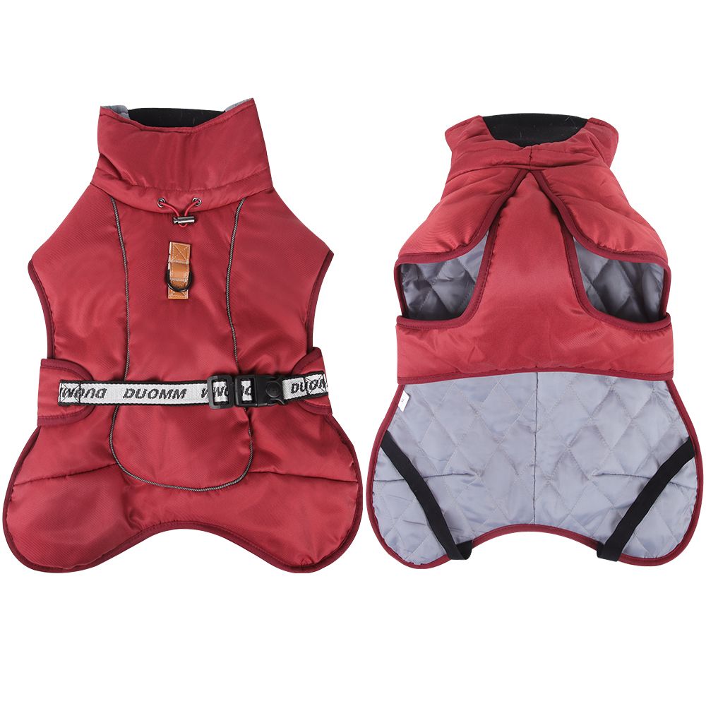 Veste Coupe-Vent Pour Gros Chien,Vêtements Chauds Pour Chiens Moyens Et Grands,Manteau Labrador,Costume Golden Retriever,Tenues Pitbull,Hiver - Type Red-3xl