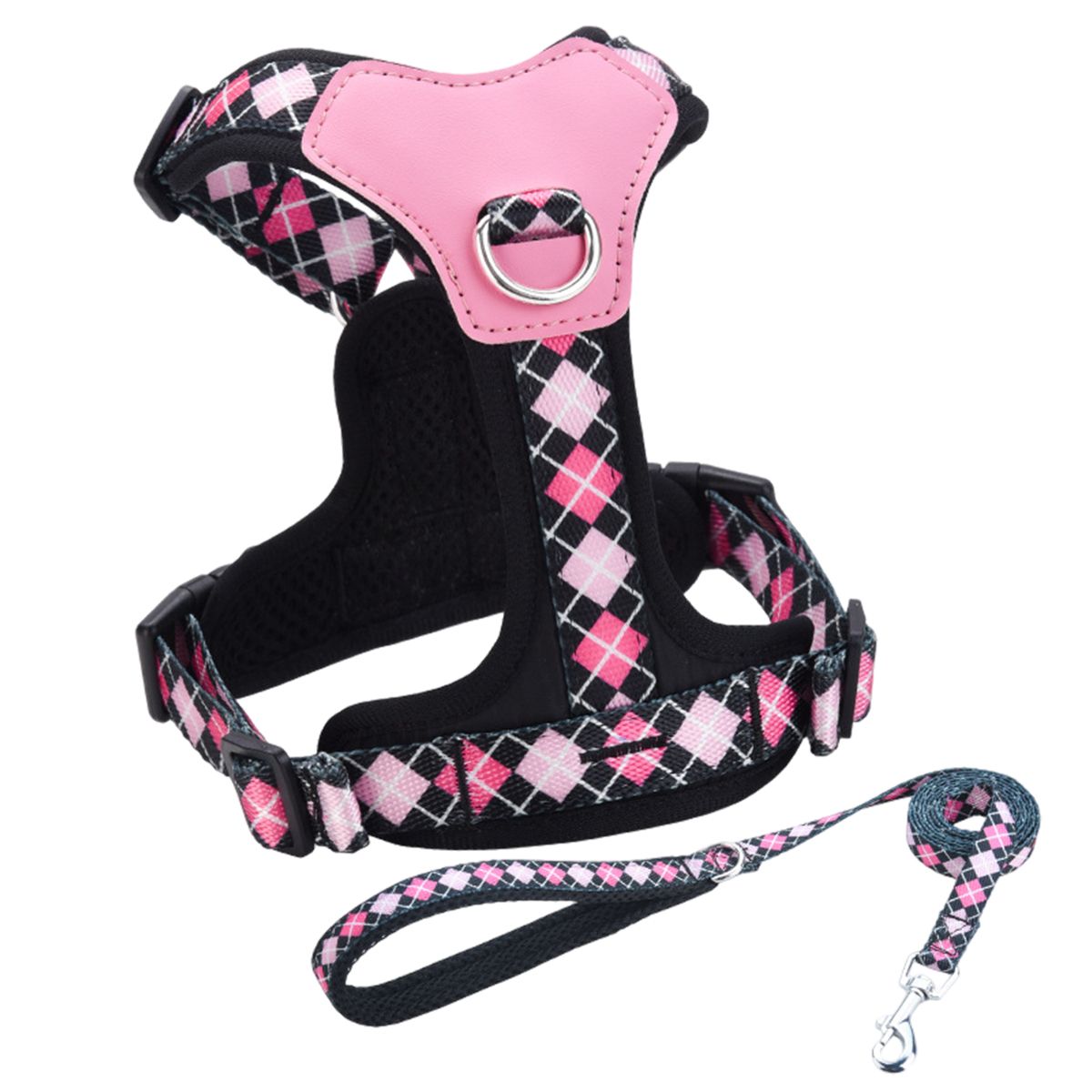 1 Harnais De Poitrine Pour Chien - Costume : Noir Xs