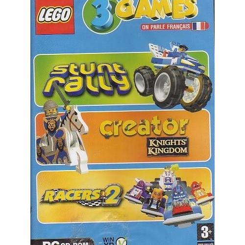 3 Jeux Légo : Stunt Rally - Créator Knight'S Kingdom - Racers 2