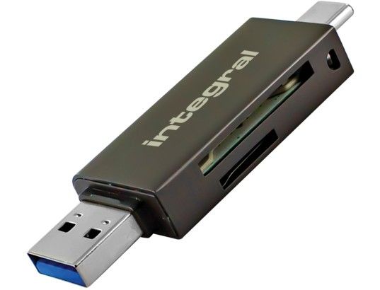 Integral Lecteur de carte microSD microSDHC microSDHC UHS I microSDXC microSDXC UHS I SD SDHC SDXC SDHC UHS I SDXC UHS I USB 3.1 Gen 1 / USB C