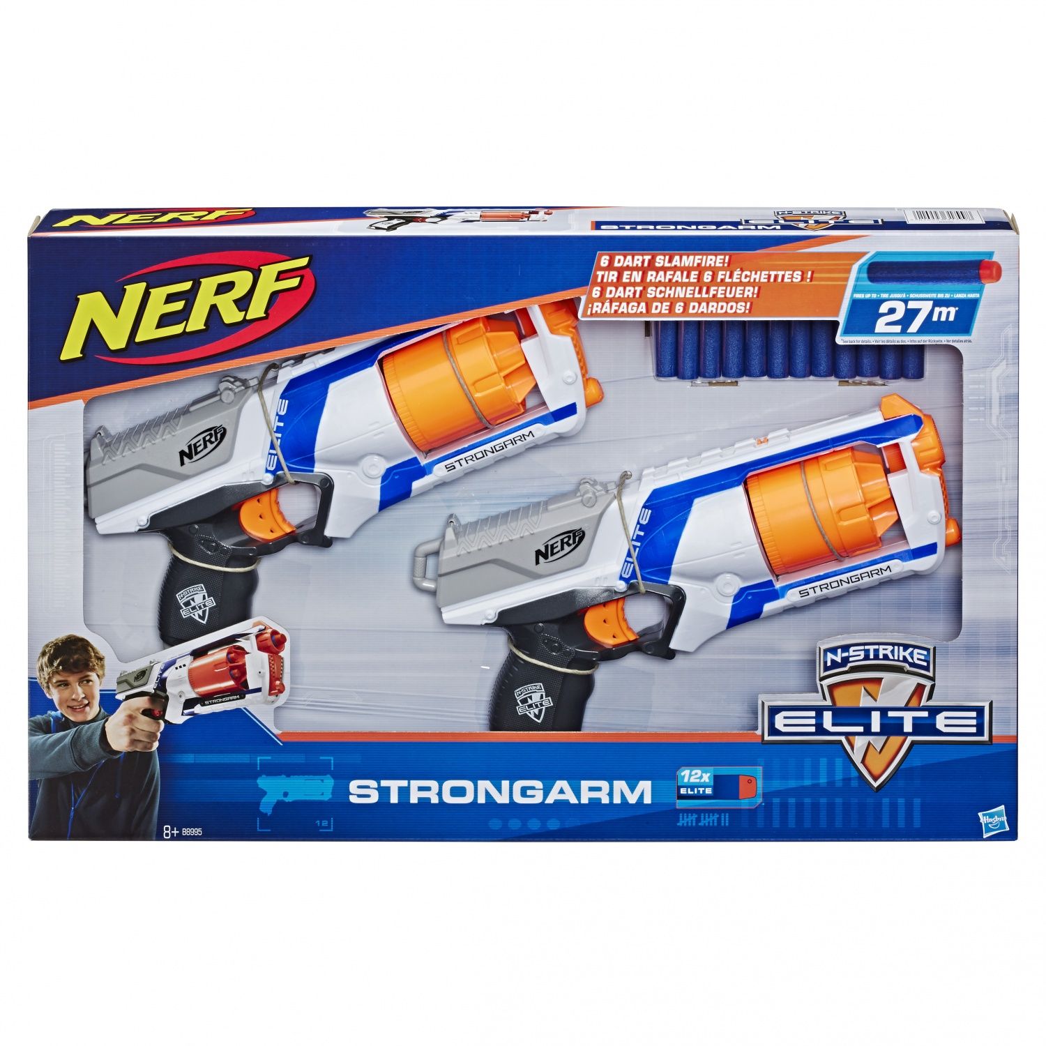 Nerf N Strike Elite Strongarm Blaster 2 Stuks