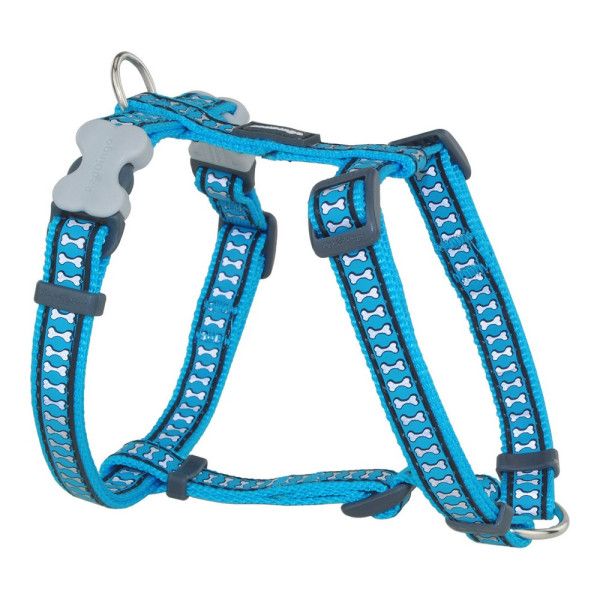 Harnais Pour Chien Red Dingo Os Réfléchissant 25-39 Cm Turquoise