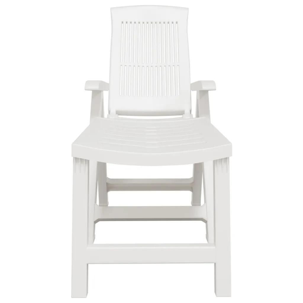 Prolenta Premium - Chaise Longue Blanc Plastique