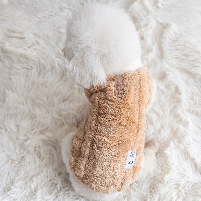 Vêtements D'automne Et D'hiver Pour Petits Et Moyens Chiens,Tenues Shih Tzu,Chihuahua,Pdpjacket,138 Pièces - Type Light Coffee-Xl