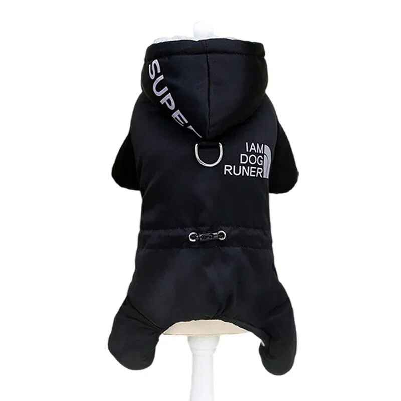 Manteau En Coton Épais Pour Animaux De Compagnie,Veste Super Chaude,Vêtements Imperméables Pour Petits Chiens,Tenue De Bouledogue Français,Vêtements Pour Chiots,Hiver - Type Black 2308-M