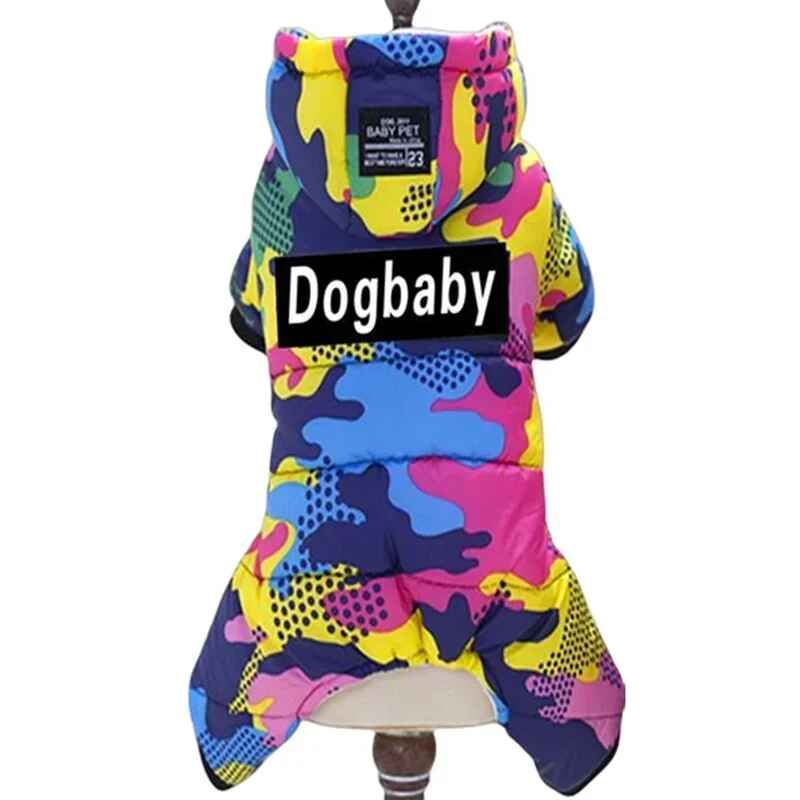 Manteau En Coton Épais Pour Animaux De Compagnie,Veste Super Chaude,Vêtements Imperméables Pour Petits Chiens,Tenue De Bouledogue Français,Vêtements Pour Chiots,Hiver - Type Print Black-Xxl