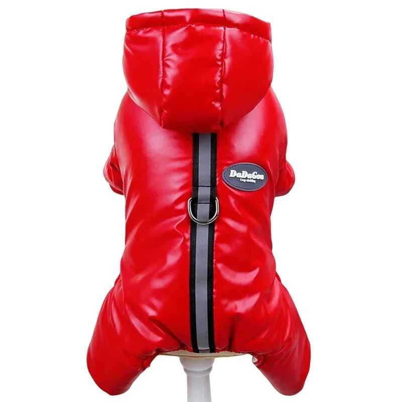 Manteau En Coton Épais Pour Animaux De Compagnie,Veste Super Chaude,Vêtements Imperméables Pour Petits Chiens,Tenue De Bouledogue Français,Vêtements Pour Chiots,Hiver - Type Red 2307-L