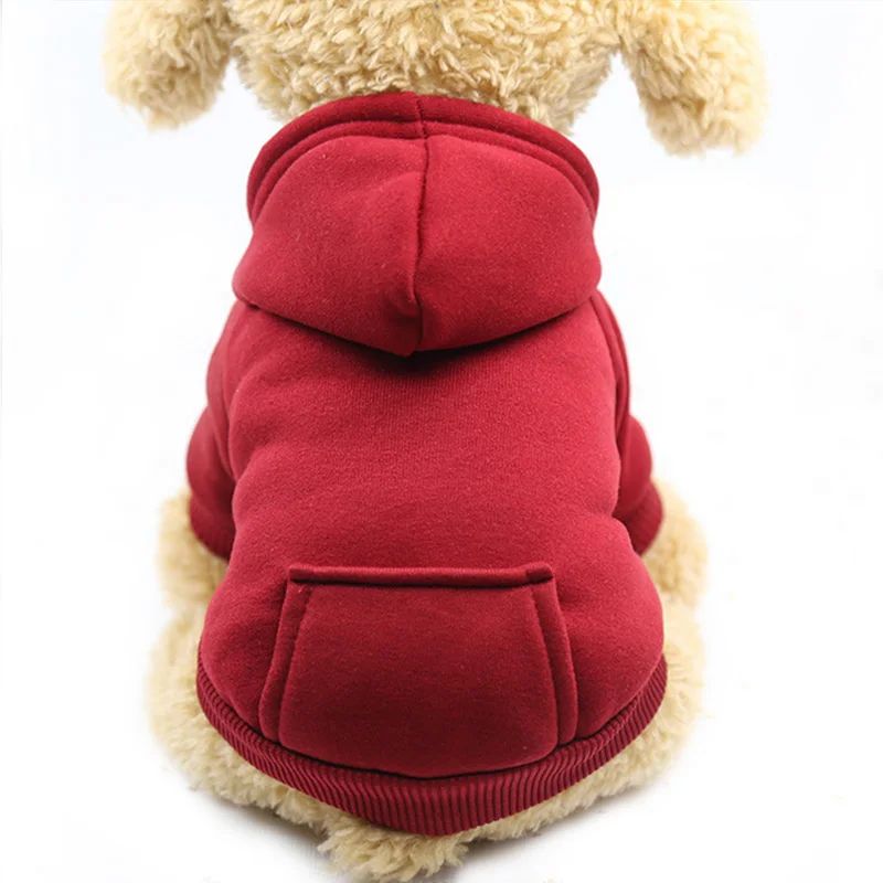 Vêtements Chauds Pour Petits Chiens,Manteau Pour Chiot,Tenue Pour Animaux De Compagnie,Sweats À Capuche Pour Grands Chiens,Chihuahua - Type Red-Xs