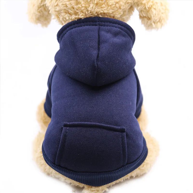 Vêtements Chauds Pour Petits Chiens,Manteau Pour Chiot,Tenue Pour Animaux De Compagnie,Sweats À Capuche Pour Grands Chiens,Chihuahua - Type Dark Blue-Xl