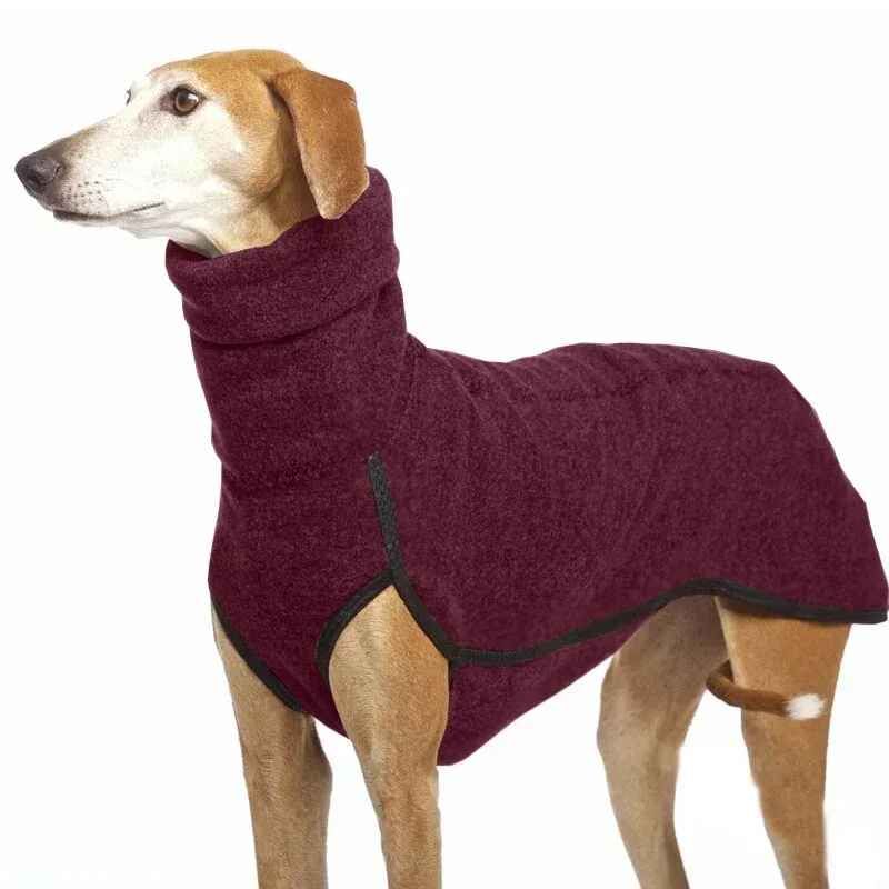 Vêtements Pour Animaux De Compagnie À Col Haut Pour Chiens Moyens Et Grands,Manteau Chaud Pour Gros Chien,Pulls Great Dane,Fournitures De Mascotte,Pharaoh Hound,Hiver - Type Wine Red-Xl