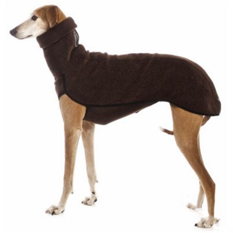 Veste D'hiver À Col Haut Pour Animaux De Compagnie,Pull,Manteau,Moyen,Grand Chien,Grand Danois,Lévrier,Pitbull,Vêtements Pour Animaux De Compagnie - Type Brown-5xl