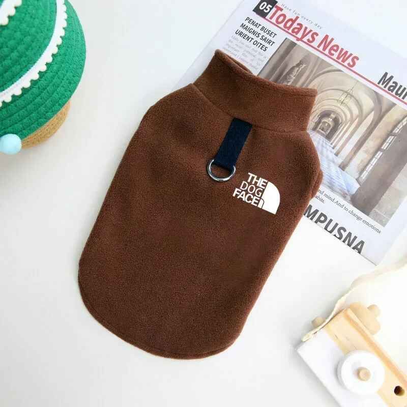 Pull Chaud En Émail Pour Petits Chiens,Manteau Chihuahua,Vestes Pour Bouledogue,Olympiques Pour Animaux De Compagnie,Fournitures De Olympiques,Sourire,Vêtements Pour Chiens,Automne, - Type Brown-Xl #B