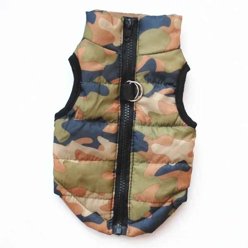 Vêtements D'hiver Chauds Pour Chiens De Compagnie Pour Petits Chiens Vêtements Pour Animaux De Compagnie Chiot Sfp Glafor Chihuahua Veste Chaude Pdpcostume Xs-Xl - Type Camouflage-S