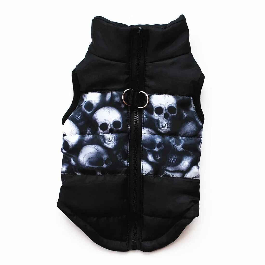 Vêtements D'hiver Chauds Pour Chiens De Compagnie Pour Petits Chiens Vêtements Pour Animaux De Compagnie Chiot Sfp Glafor Chihuahua Veste Chaude Pdpcostume Xs-Xl - Type Black Skull-Xs