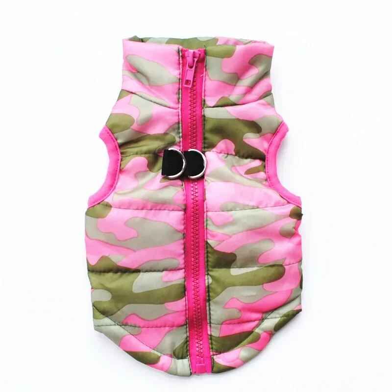 Vêtements D'hiver Chauds Pour Chiens De Compagnie Pour Petits Chiens Vêtements Pour Animaux De Compagnie Chiot Sfp Glafor Chihuahua Veste Chaude Pdpcostume Xs-Xl - Type Pink Camouflage-S