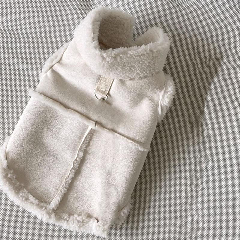 Gilets Monochromes Classiques Pour Chiens,Vêtements Chauds Pour Petits Et Moyens Chiens,Vestes Pour Chiots,Vêtements Pour Yorkshire Terrier,Sourire,Hiver - Type White-Xs